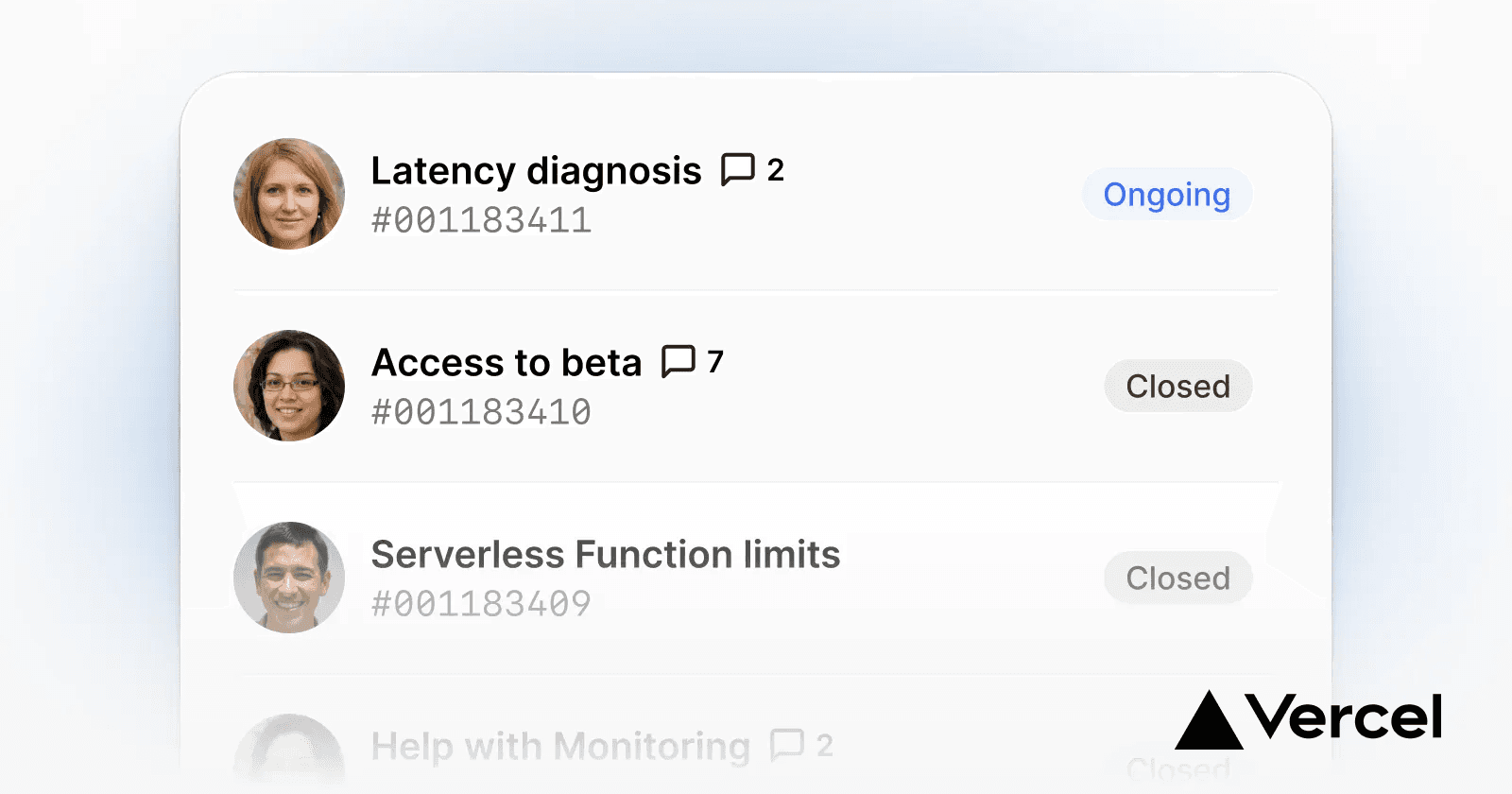 Vercel + Support Center = 🚀